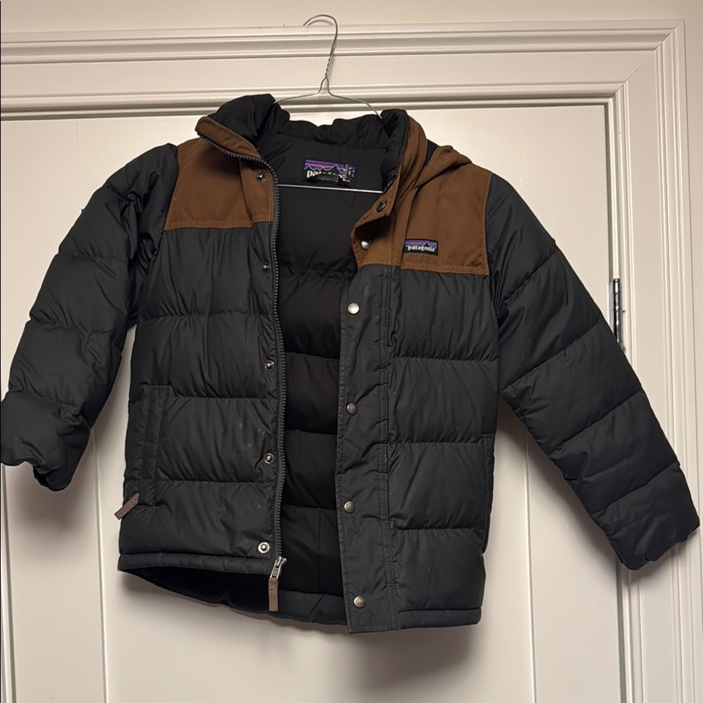 Patagonia Two-Tone Black and Brown Jacket